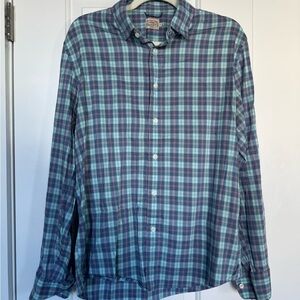 Men's Plaid Fahrety Button-Down Shirt